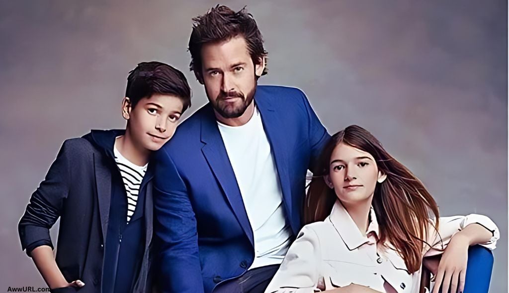 Thalie Kemp with Will Kemp and Indigo Kemp